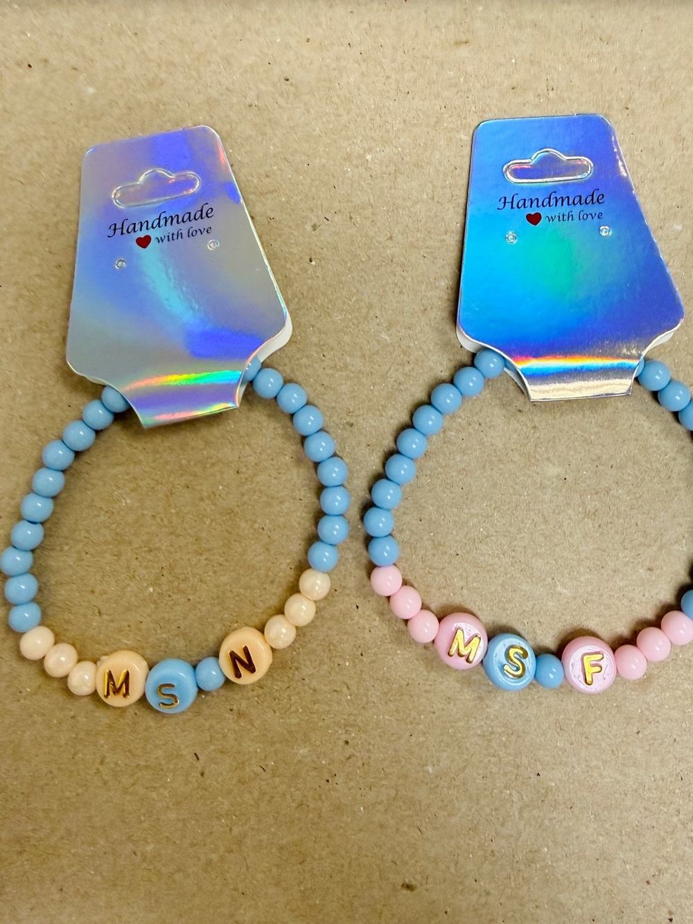 🪸 5 for $10 🪸 Teacher Name Initial Beaded Bracelets - Picture 6 of 8